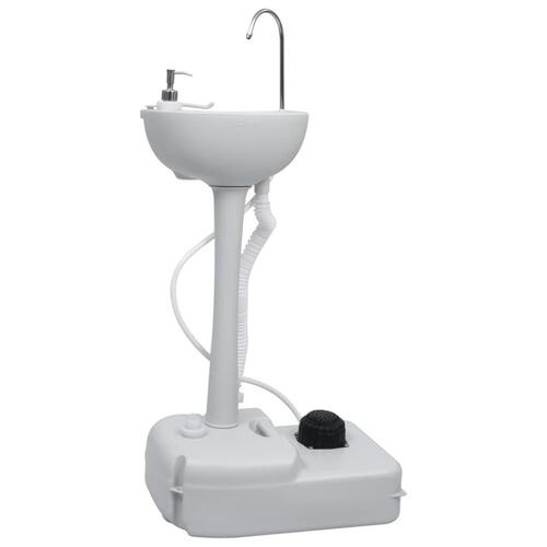 Transportabelt campingtoilet og håndvask med vandbeholder