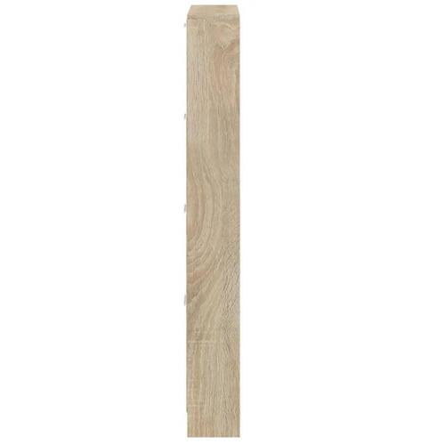 Skoskab 59x17x150 cm konstrueret træ egetræ