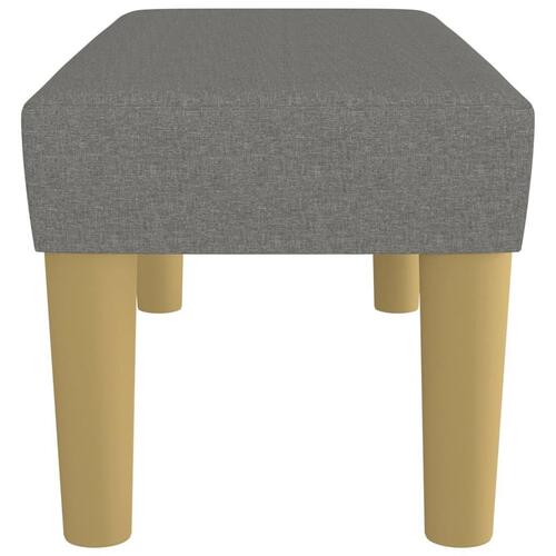 Bænk 70x30x30 cm stof mørkegrå