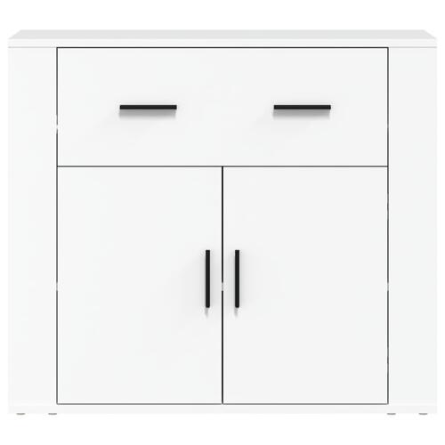 Skænk 80x33x70 cm konstrueret træ hvid