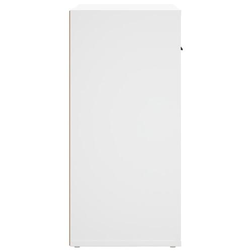 Skænk 80x33x70 cm konstrueret træ hvid