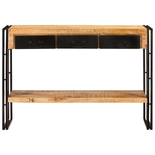 Konsolbord 110x30x76 cm massivt mangotræ