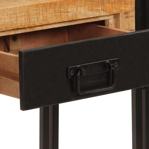 Konsolbord 110x30x76 cm massivt mangotræ