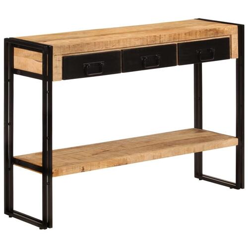 Konsolbord 110x30x76 cm massivt mangotræ