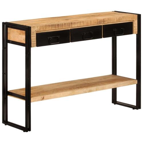 Konsolbord 110x30x76 cm massivt mangotræ