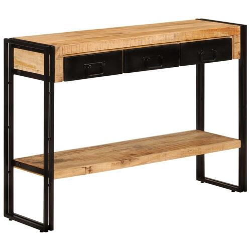 Konsolbord 110x30x76 cm massivt mangotræ