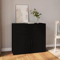 Skænk 80x33x70 cm konstrueret træ sort