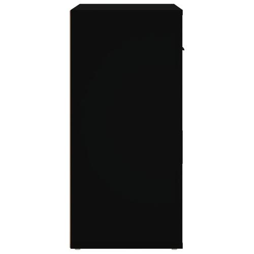 Skænk 80x33x70 cm konstrueret træ sort