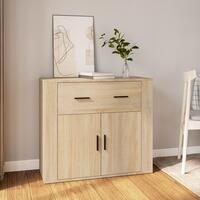 Skænk 80x33x70 cm konstrueret træ sonoma-eg