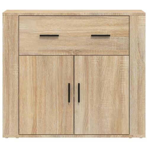 Skænk 80x33x70 cm konstrueret træ sonoma-eg
