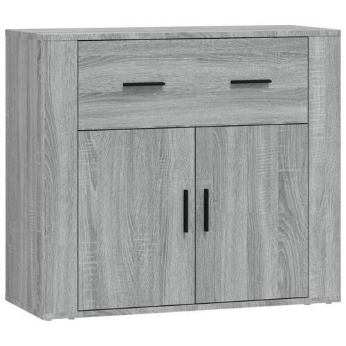 Skænk 80x33x70 cm konstrueret træ grå sonoma-eg