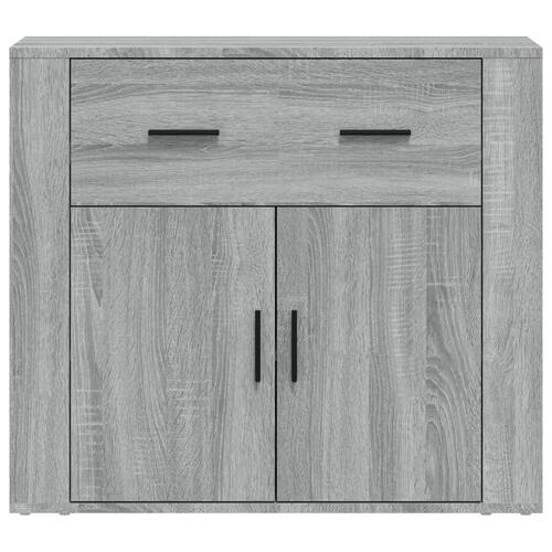 Skænk 80x33x70 cm konstrueret træ grå sonoma-eg
