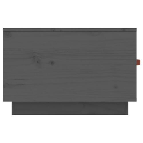 Sofabord 60x53x35 cm massivt fyrretræ grå