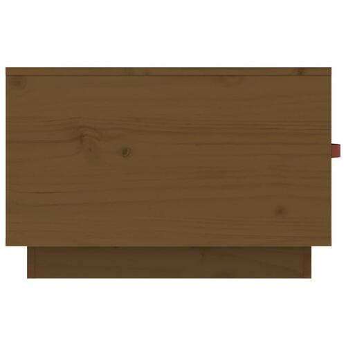 Sofabord 60x53x35 cm massivt fyrretræ gyldenbrun