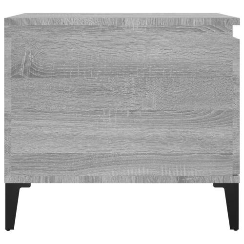 Sofabord 100x50x45 cm konstrueret træ Grå sonoma-eg