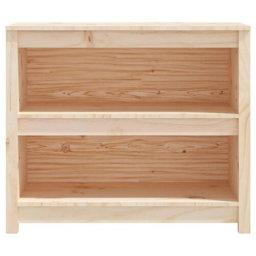 Bogreol 80x35x68 cm massivt fyrretræ