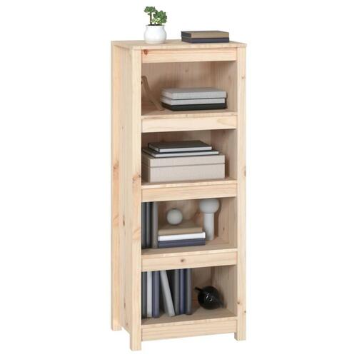 Bogreol 50x35x125,5 cm massivt fyrretræ