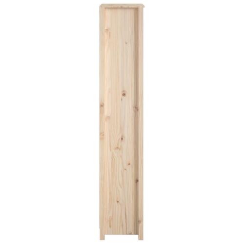 Bogreol 50x35x183 cm massivt fyrretræ