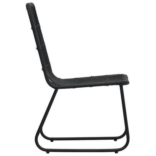 Havestole 2 stk. polyrattan sort