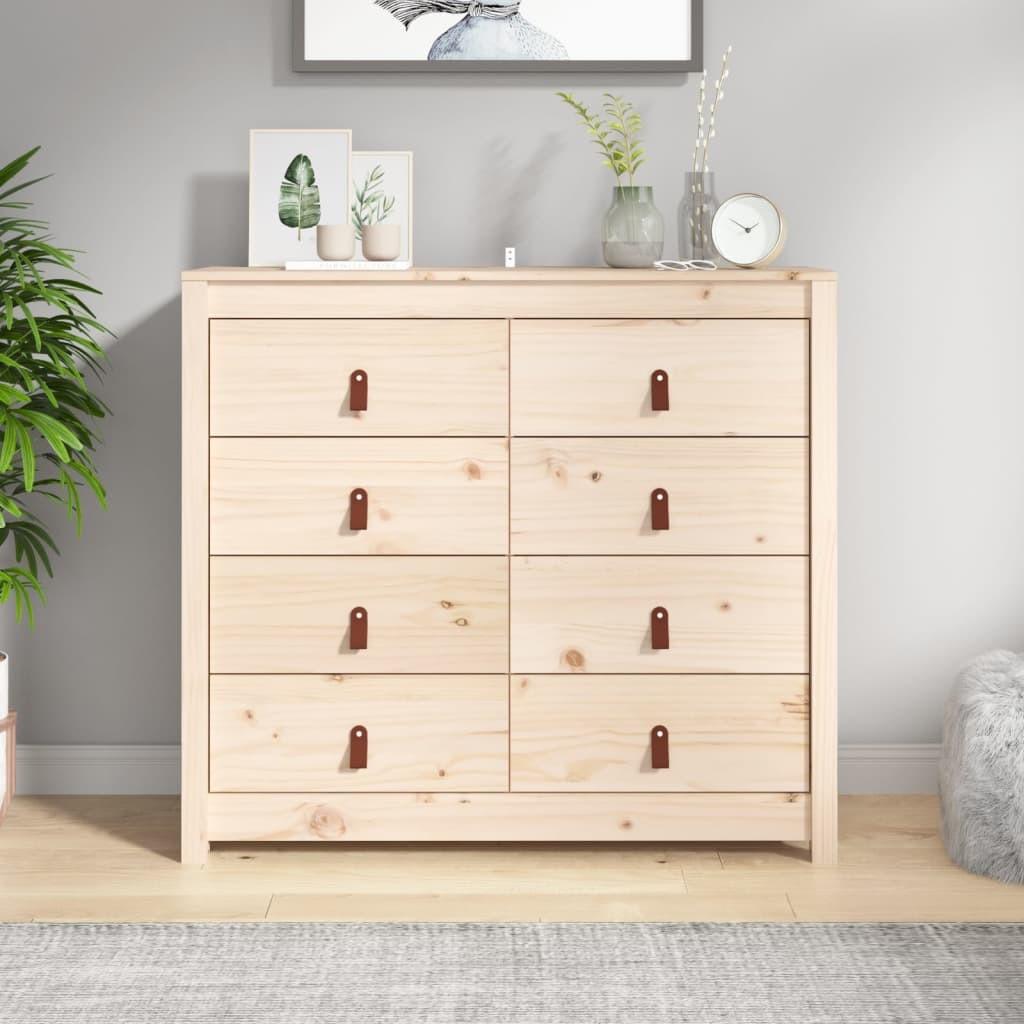 Kommode 100x40x90 cm massivt fyrretræ