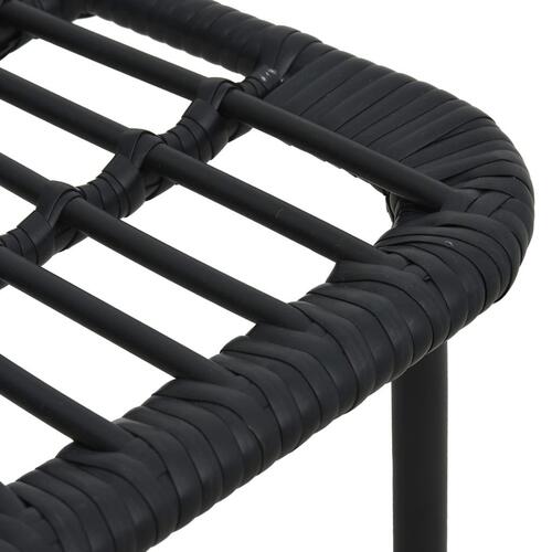 Havestole 2 stk. polyrattan sort