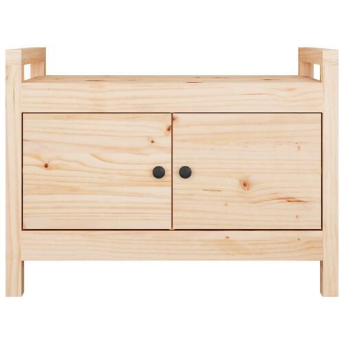 Entrébænk 80x40x60 cm massivt fyrretræ