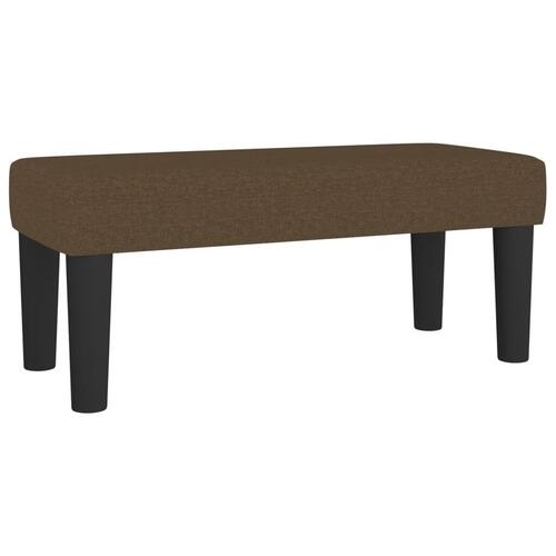 Bænk 70x30x30 cm stof brun