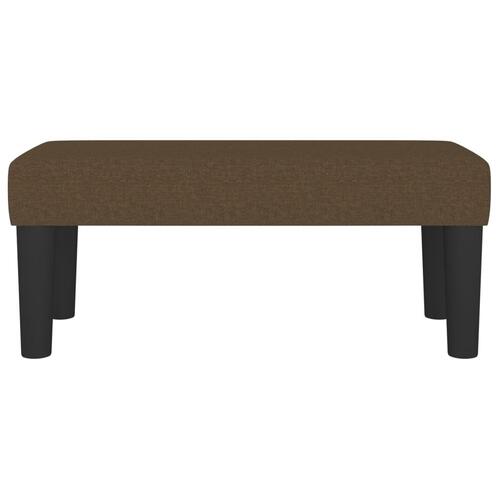 Bænk 70x30x30 cm stof brun