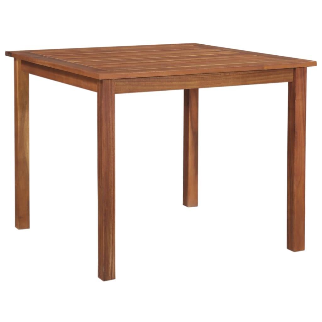 Havebord massivt akacietræ 85x85x74 cm