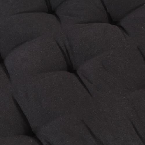 Hynde til pallesofa 120x40x7 cm sort