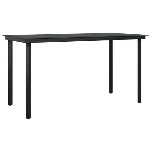 Spisebordssæt til haven 7 dele med hynder polyrattan og glas