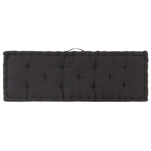 Hynde til pallesofa 120x40x7 cm sort