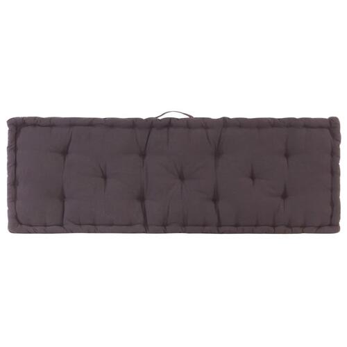 Hynde til pallesofa 120x40x7 cm antracitgrå
