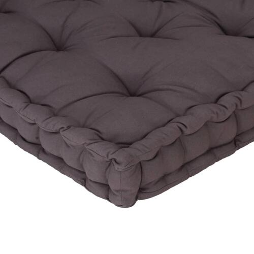 Hynde til pallesofa 120x40x7 cm antracitgrå