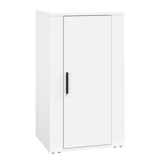 Skænk 40x33x70 cm konstrueret træ hvid