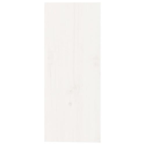 Vinreol 62x25x62 cm massivt fyrretræ hvid