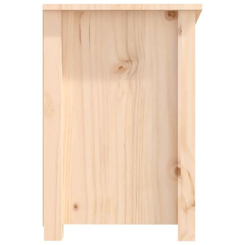 Tv-bord 114x35x52 cm massivt fyrretræ