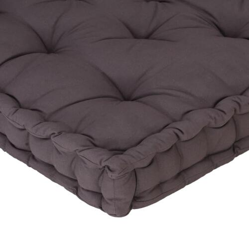 Hynde til pallesofa 120x80x10 cm antracitgrå