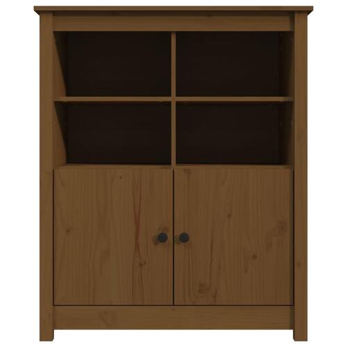 Skænk 83x41,5x100 cm massivt fyrretræ gyldenbrun