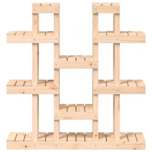 Plantestativ i massivt fyrretræ - 104,5 × 25 × 109,5 cm