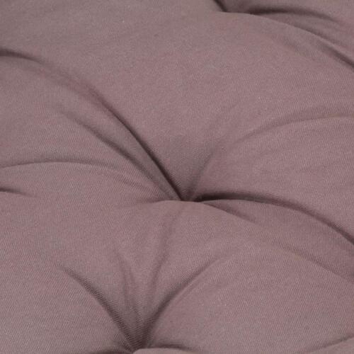 Hynde til pallesofa 120x40x7 cm bomuld gråbrun