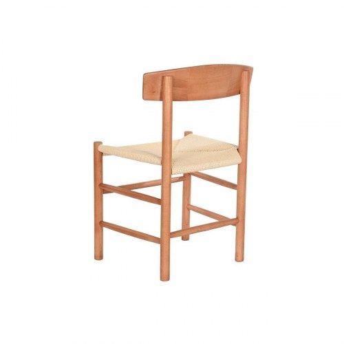 Spisebordsstol - brun elmetræ, 48 × 40 × 76 cm