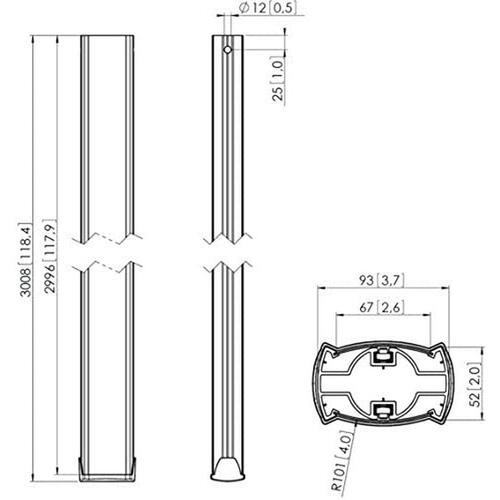 Holder Vogel's 7225300 Sort