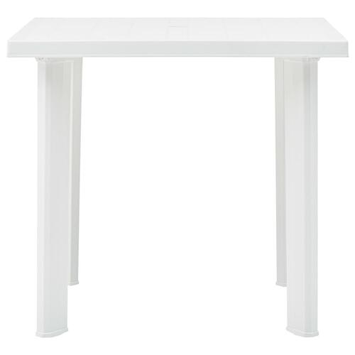 Havebord 80 x 75 x 72 cm plastik hvid