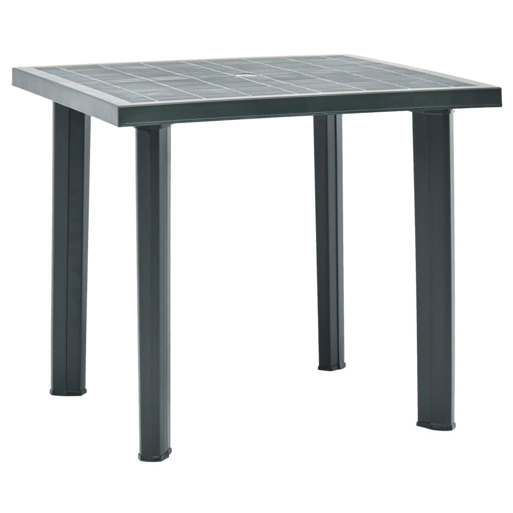 Havebord 80 x 75 x 72 cm plastik grøn