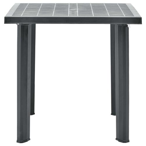 Havebord 80 x 75 x 72 cm plastik antracitgrå
