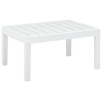 Havebord 78x55x38 cm plastik hvid