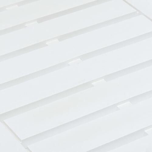 Havebord 78x55x38 cm plastik hvid