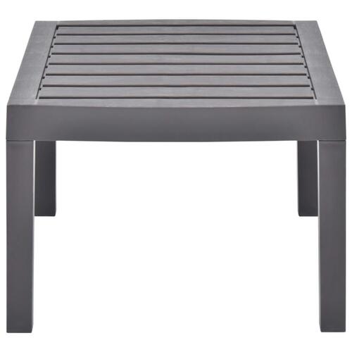 Havebord 78x55x38 cm plastik mokkafarvet