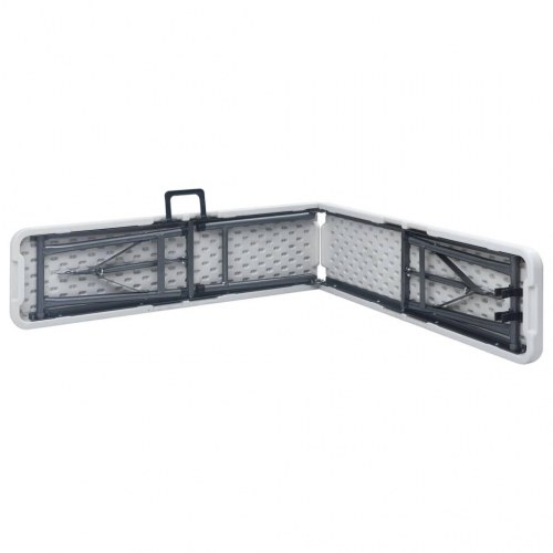 Foldbare havebænke - 2 stk. 180 cm i HDPE, hvid